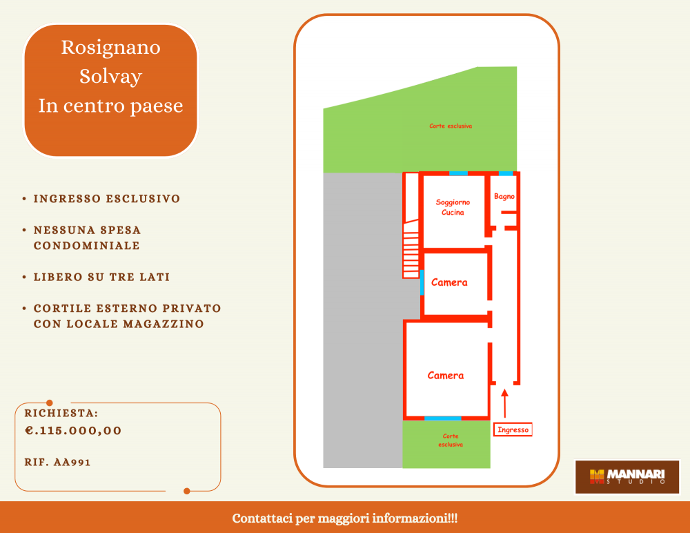 Casa Angolare in Centro: Senza Condominio!